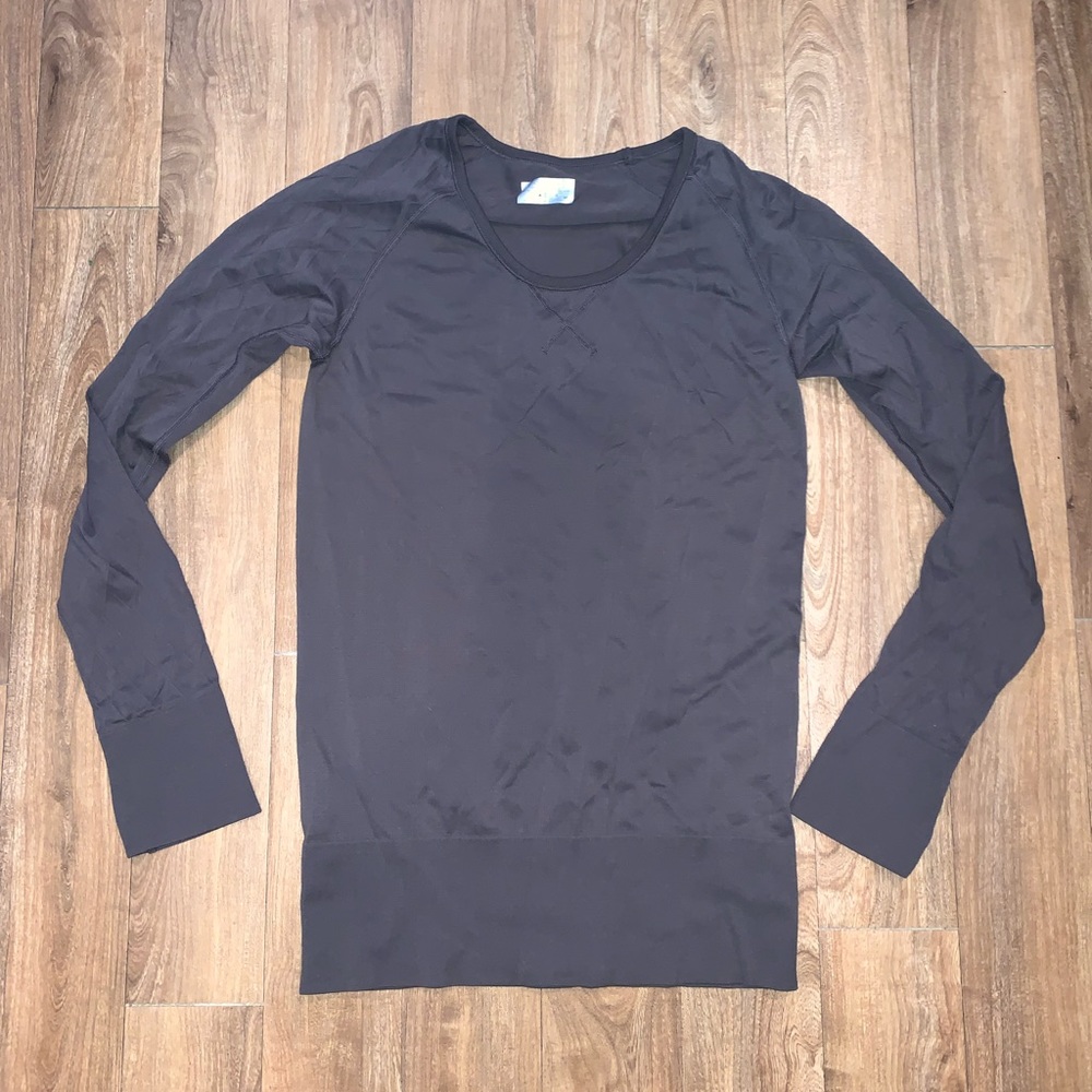 Athleta Textured Gray Long Sleeve | Medium